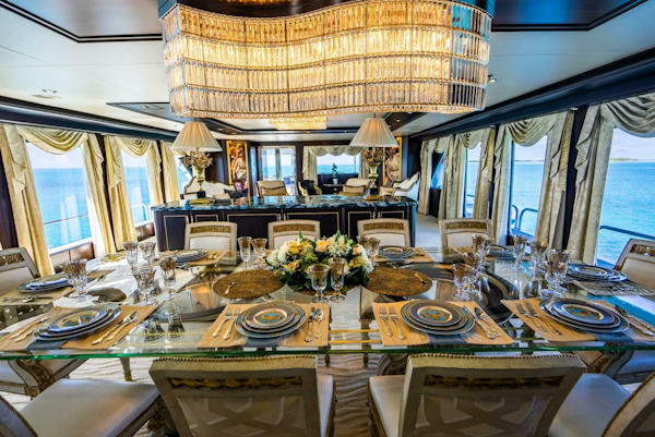 Christensen-Tri-deck Motoryacht 1995-GRADE I Fort Lauderdale-Florida-United States-FORMAL DINING-5569487