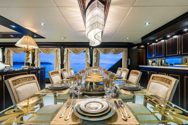 Christensen-Tri-deck Motoryacht 1995-GRADE I Fort Lauderdale-Florida-United States-FORMAL DINING-5569486