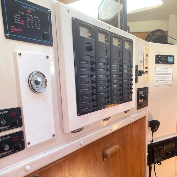 PDQ-36 LRC 1996-Forever Young II Tavernier-Florida-United States-Electrical Panel Over Nav Station-3603575
