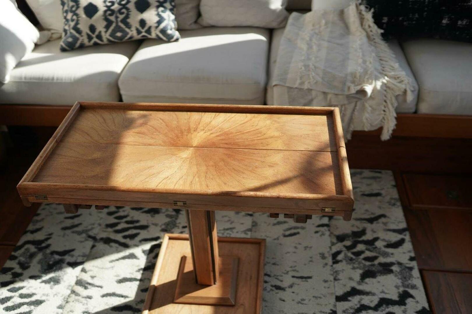 Custom-Lake Union Dry Dock & Machinery Co. Dreamboat 1929-Vagabond Bainbridge Island-Washington-United States-Fold Out Teak Table In Salon-3813398 | Thumbnail