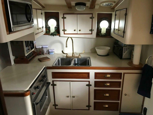 Custom-Lake Union Dry Dock & Machinery Co. Dreamboat 1929-Vagabond Bainbridge Island-Washington-United States-Galley-3813405