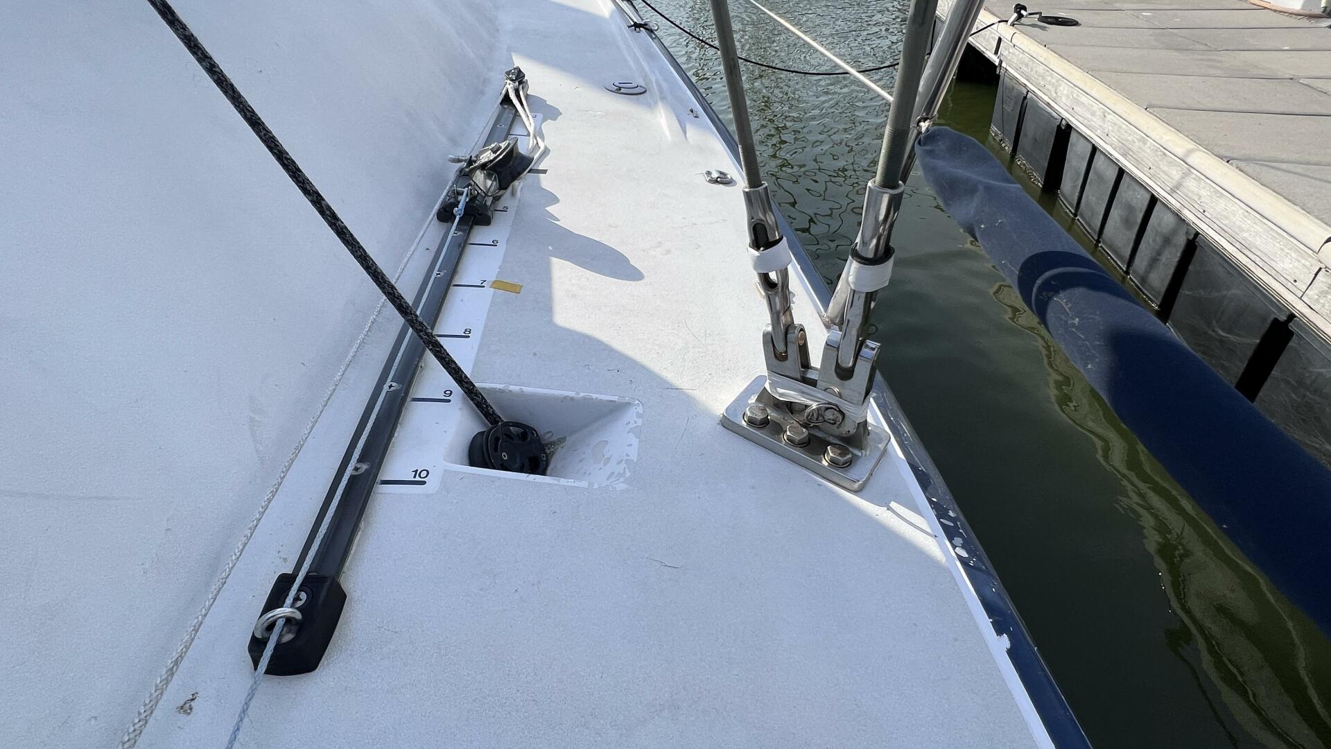 Carroll-1D35 One Design 35 1998-Deja Vu Houston-Texas-United States-Starboard  / Head Sail Track and Towable jib Cart-3864493 | Thumbnail