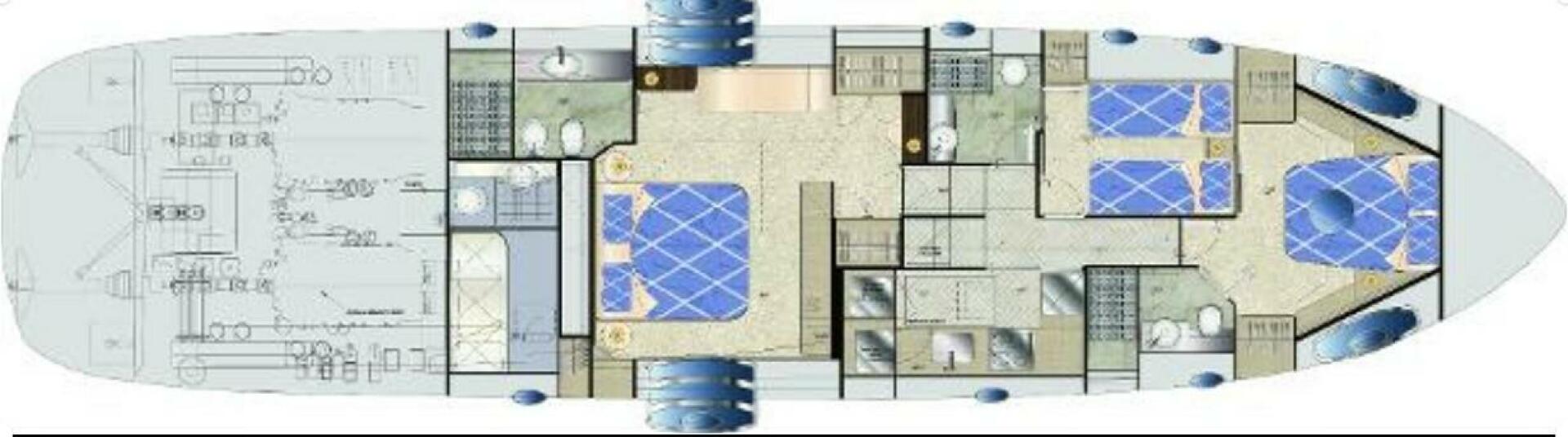 Pershing-70 2016-The Office Old Saybrook-Connecticut-United States-Manufacturer Pershing 70 Lower Deck-3867459 | Thumbnail