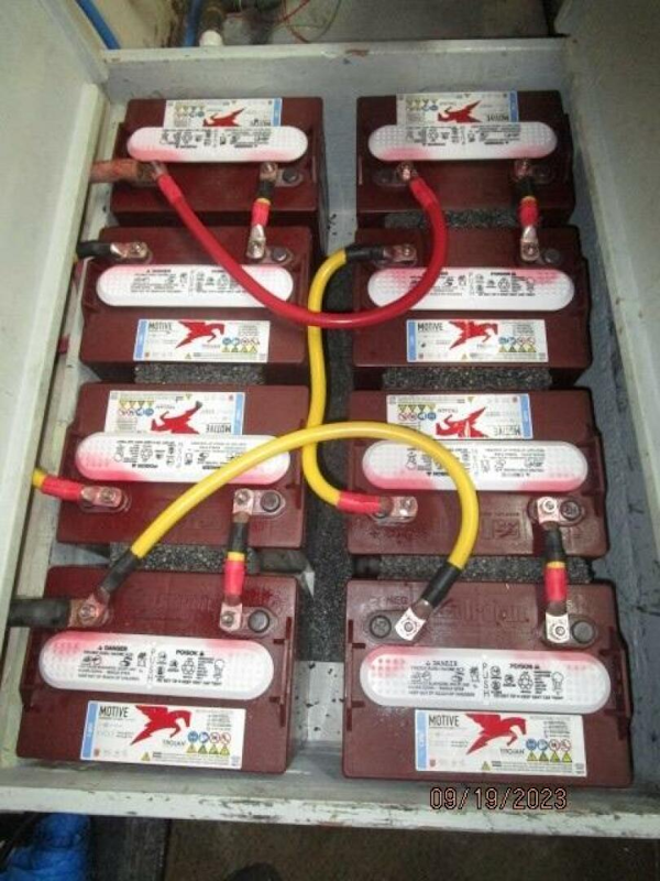 Hatteras-63 CPMY 1986-WOLO Jacksonville-Florida-United States-63 Hatteras starboard battery bank-3904620