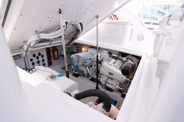 Out Island-38 Custom Express 2009-NO BONES ABOUT IT Jupiter-Florida-United States-Out Island 38 Express-Engine Room-4017297