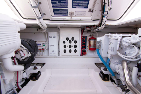 Out Island-38 Custom Express 2009-NO BONES ABOUT IT Jupiter-Florida-United States-Out Island 38 Express-Engine Room-4017300