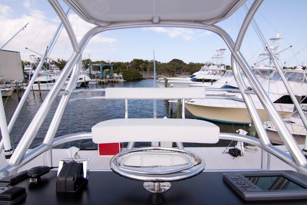 Out Island-38 Custom Express 2009-NO BONES ABOUT IT Jupiter-Florida-United States-Out Island 38 Express-Helm Area-4017279