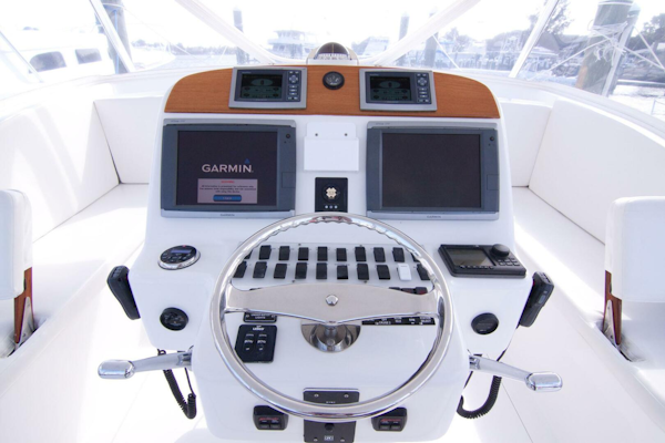 Out Island-38 Custom Express 2009-NO BONES ABOUT IT Jupiter-Florida-United States-Out Island 38 Express-Helm-4017262