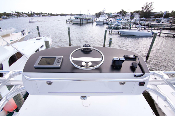 Out Island-38 Custom Express 2009-NO BONES ABOUT IT Jupiter-Florida-United States-Out Island 38 Express-Helm Area-4017277