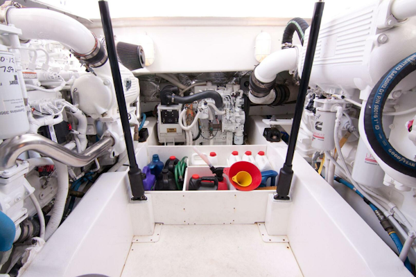 Out Island-38 Custom Express 2009-NO BONES ABOUT IT Jupiter-Florida-United States-Out Island 38 Express-Engine Room-4017302