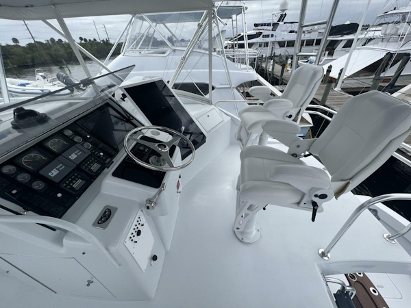 Hatteras-60 Convertible 1999-DOWN TIME Stuart-Florida-United States-Hatteras SF Down Time  Helm-4107574