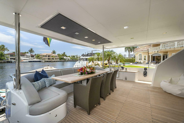 Princess-32M 2012-Beachfront II Nassau-Bahamas-2012 Princess 104  Cockpit dining and seating-4133533