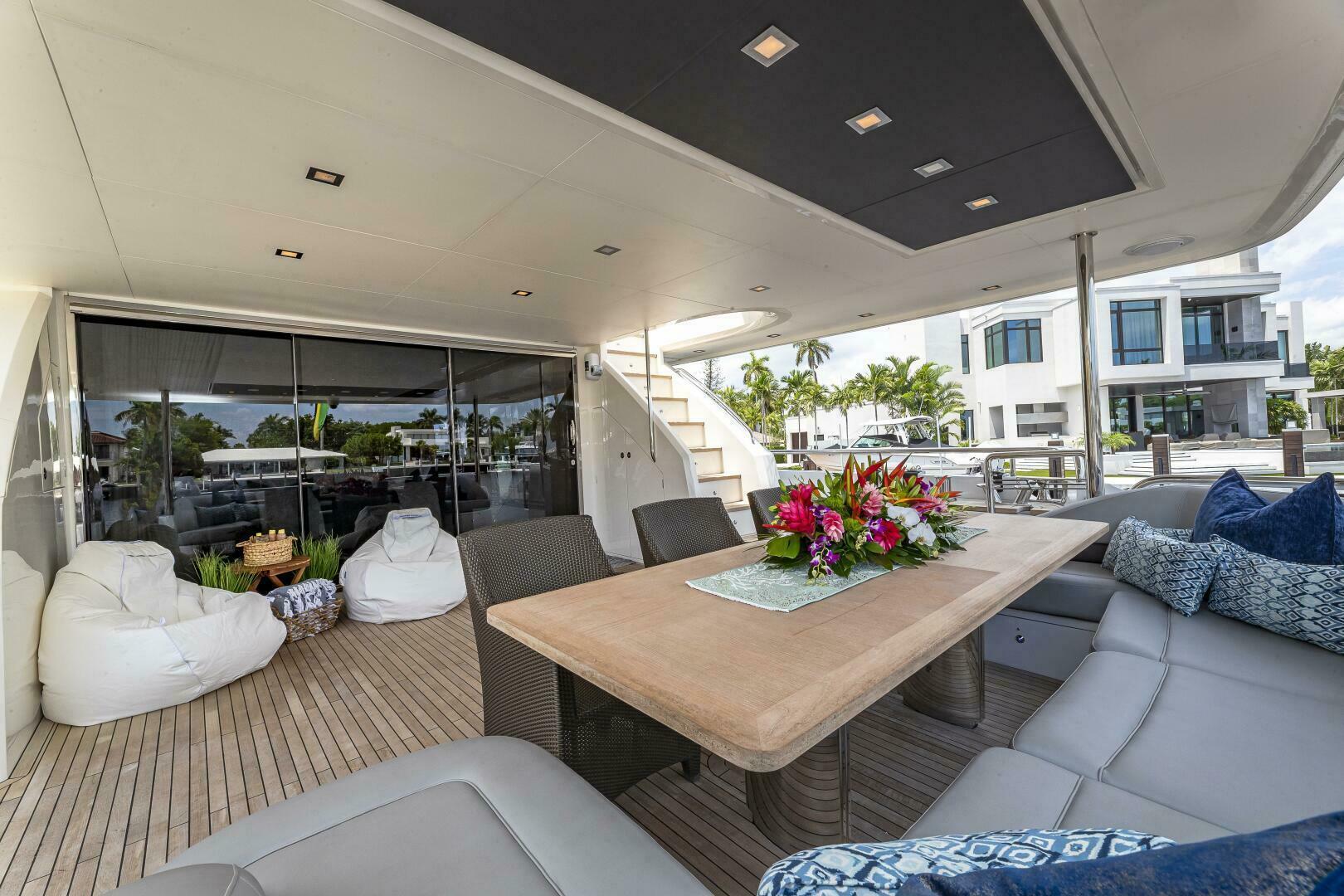 Princess-32M 2012-Beachfront II Nassau-Bahamas-2012 Princess 104  Cockpit dining and seating-4133535 | Thumbnail