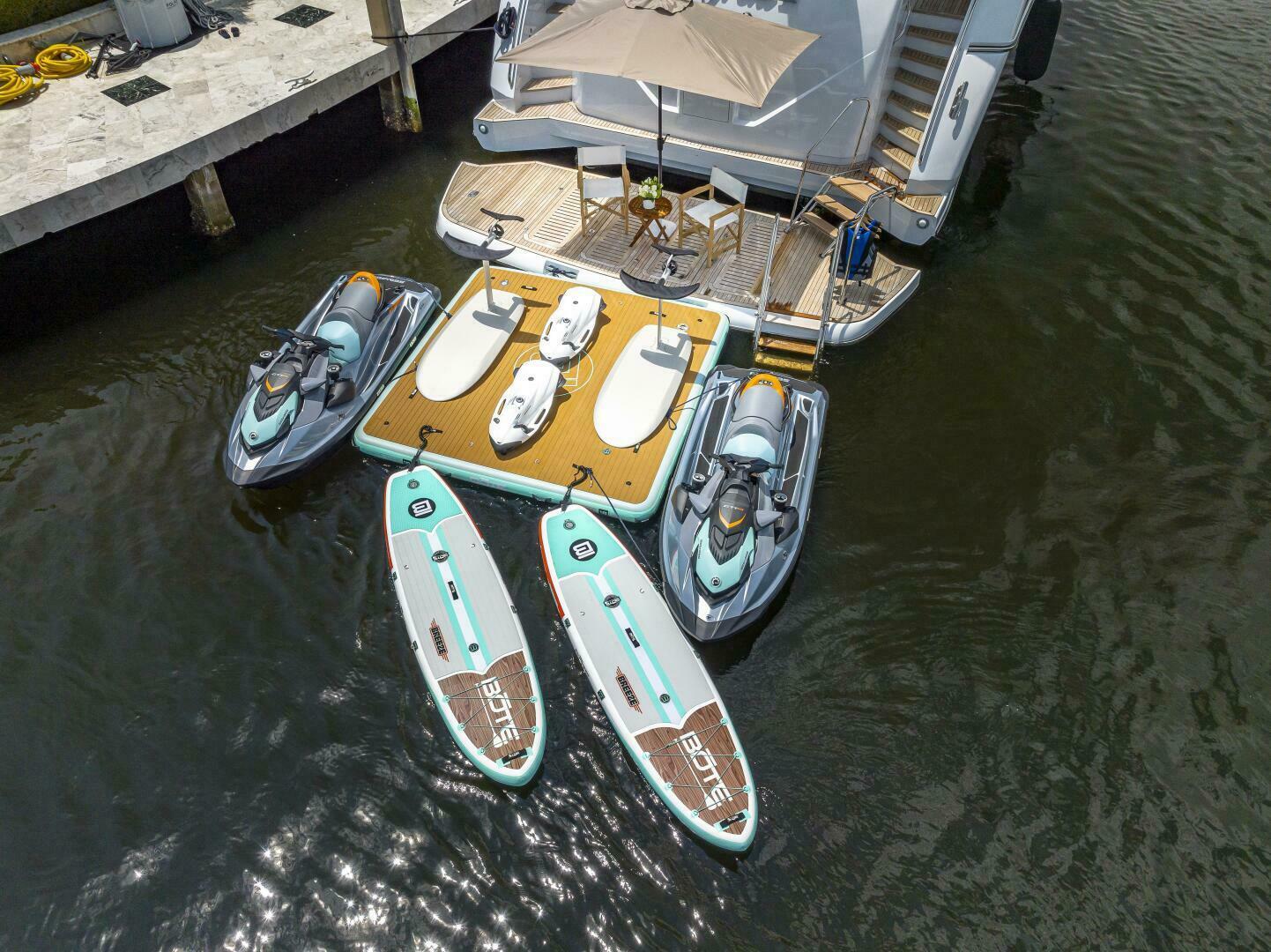 Princess-32M 2012-Beachfront II Nassau-Bahamas-2012 Princess 104  inflatable dock-4133542 | Thumbnail