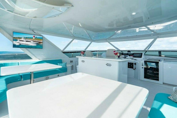 Hatteras 2003-CLAIRE Boca Raton-Florida-United States-Sun Deck Flybridge Dining-4193729