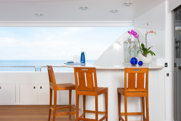 Westport-Raised Pilothouse 2003-HANNAH Aventura-Florida-United States-Aft Deck Bar-4199921