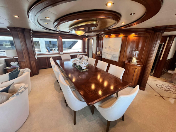 Richmond Yachts 2004-MISS STEPHANIE Norman Point-Bahamas-Main Deck Dining-4380291