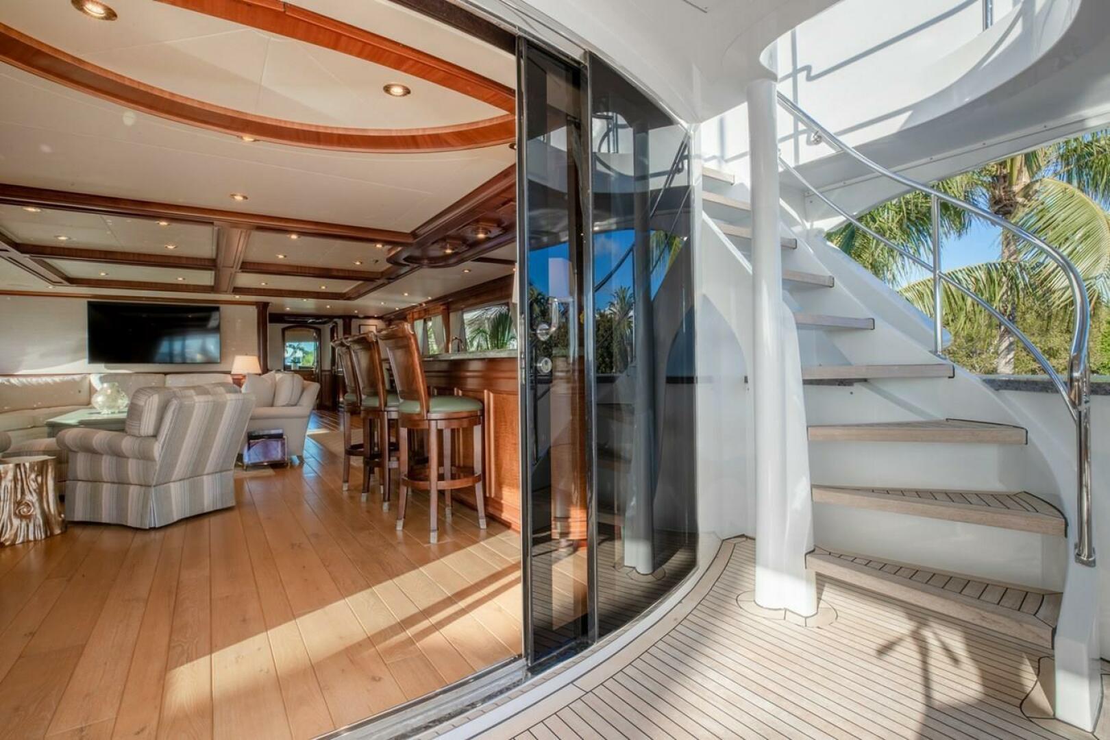 Richmond Yachts 2004-MISS STEPHANIE Norman Point-Bahamas-Bridge Aft Deck and Fly Bridge Stairs-4556295 | Thumbnail