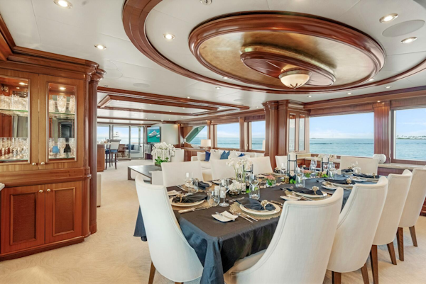 Richmond Yachts 2004-MISS STEPHANIE Norman Point-Bahamas-Main Deck Dining-4556166