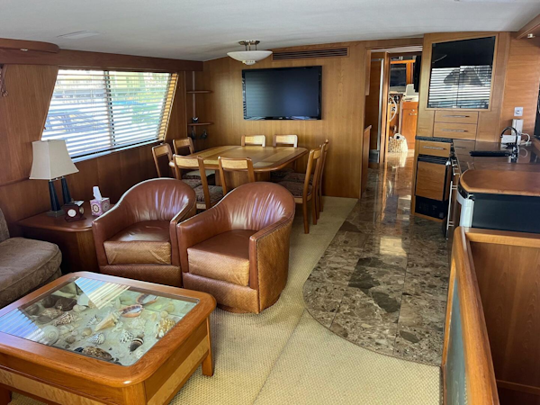 Hatteras-70 Cockpit Motor Yacht 1986-Lady T Marina Del Rey-California-United States-4242308