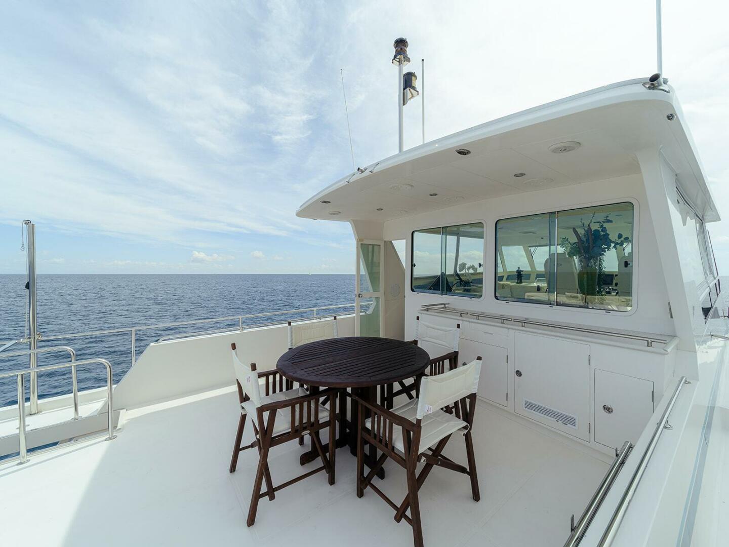 Hampton-Motor Yacht 2013-ISOBEL III Fort Lauderdale-Florida-United States-Boat Deck Dining and Grill Area-4476750 | Thumbnail