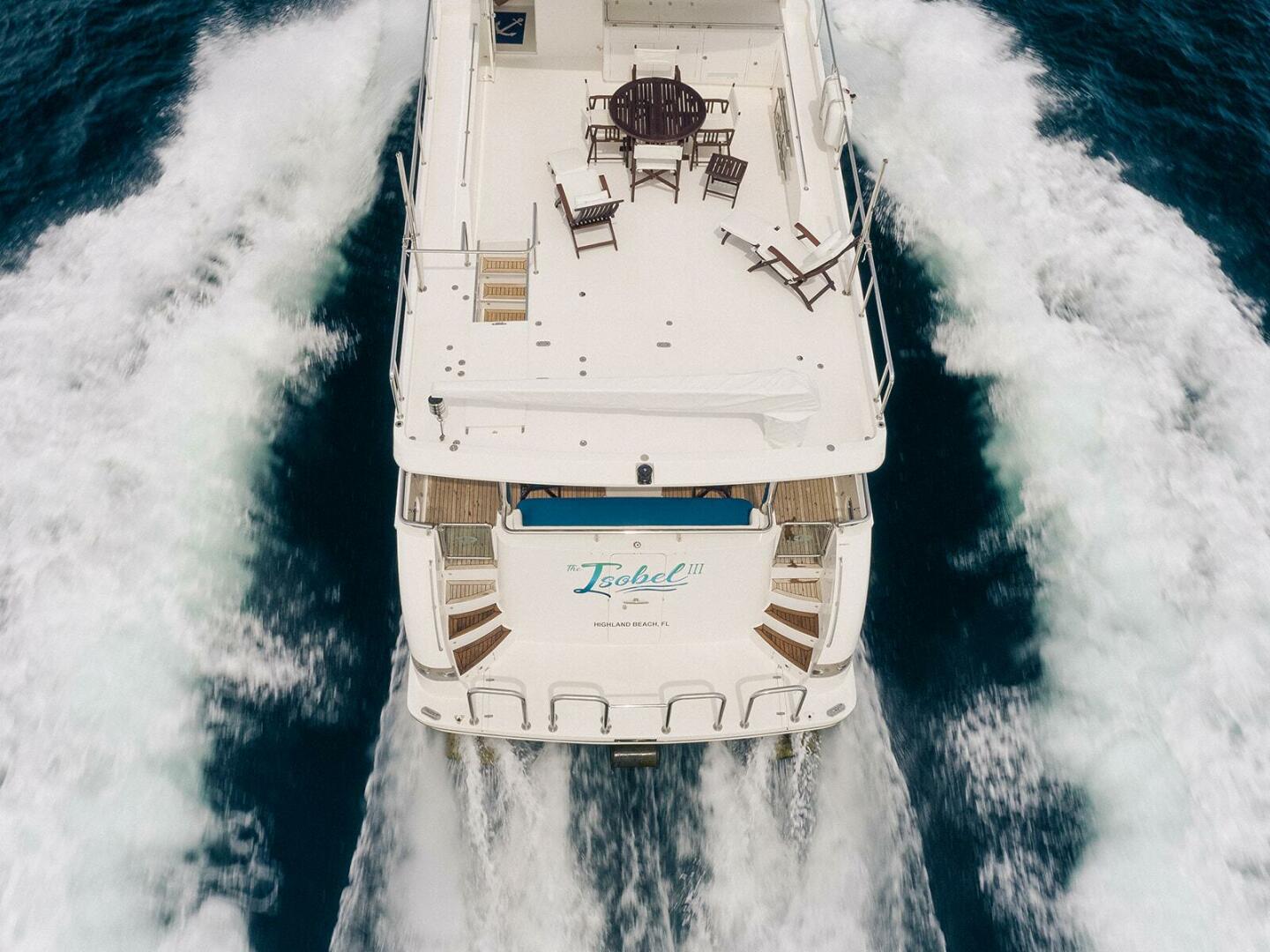 Hampton-Motor Yacht 2013-ISOBEL III Fort Lauderdale-Florida-United States-Stern Running-4476772 | Thumbnail