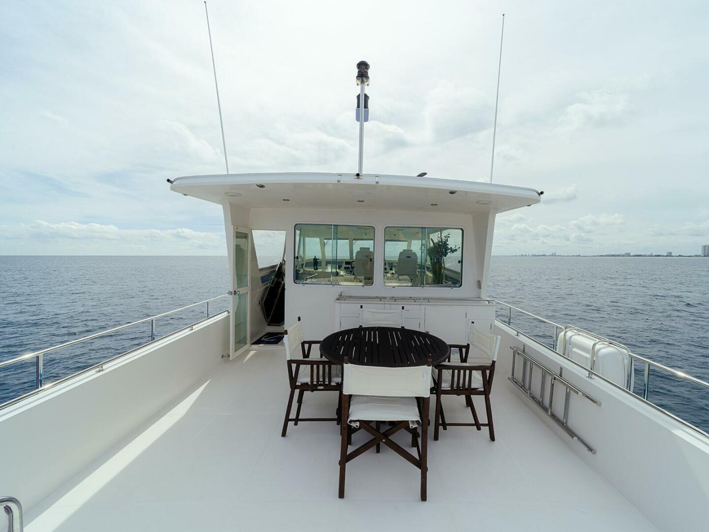 Hampton-Motor Yacht 2013-ISOBEL III Fort Lauderdale-Florida-United States-Boat Deck Dining-4476749 | Thumbnail