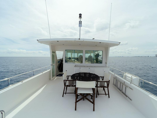 Hampton-Motor Yacht 2013-ISOBEL III Fort Lauderdale-Florida-United States-Boat Deck Dining-4476749