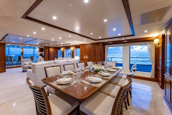 Benetti-Classic 2013-NAMASTE Fort Lauderdale-Florida-United States-Main Deck Dining -4481577