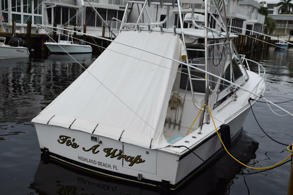 Blackfin-Combi 33 1995-ITS A WRAP Highland Beach-Florida-United States-Dockside With Cockpit And Tower Covers-5398734