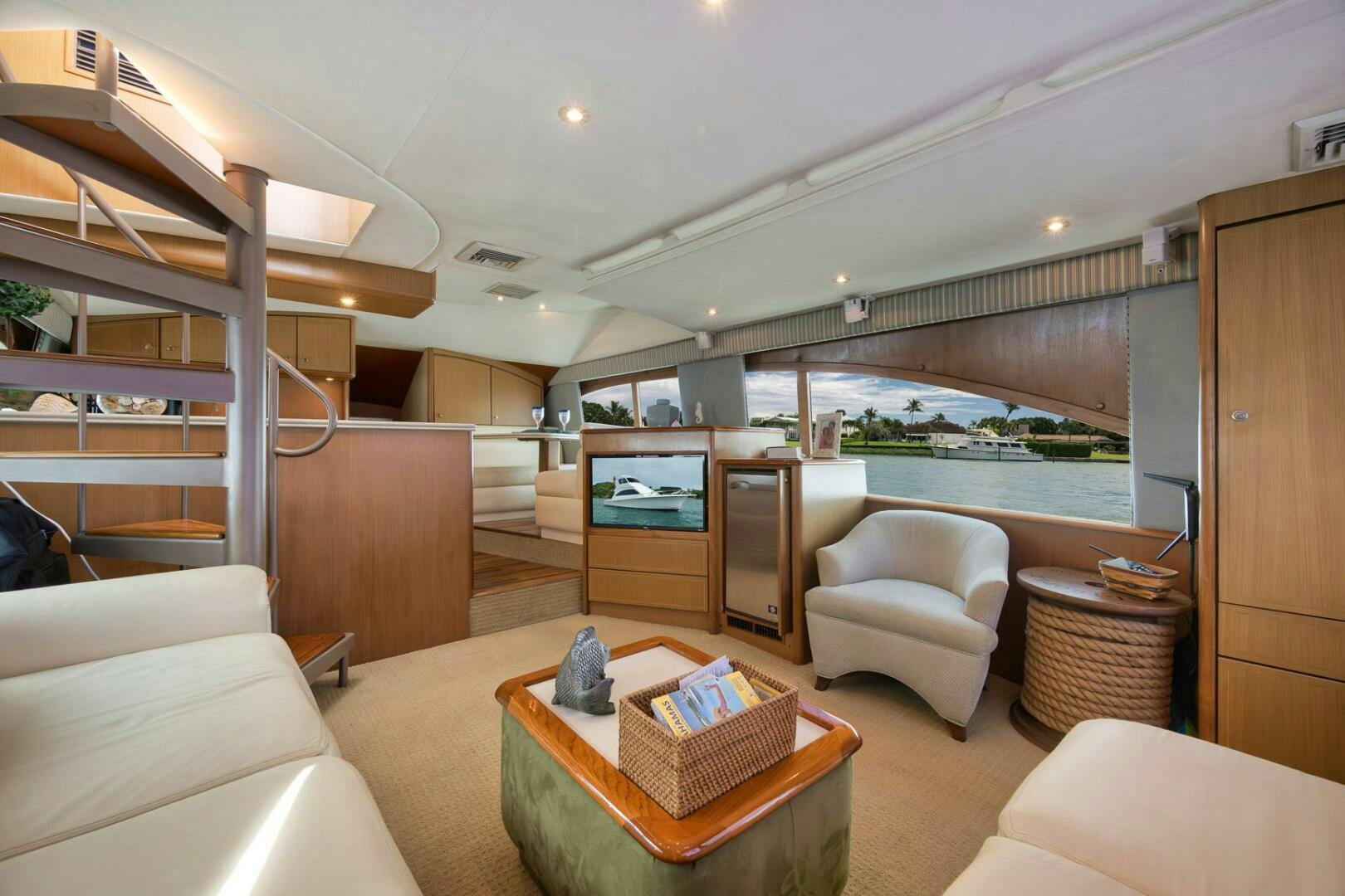 Ocean Yachts-57 Enclosed Bridge Convertible 2004-Positive Attitude Jupiter-Florida-United States-Ocean 57 Positive Attitude  Interior Salon-4715998