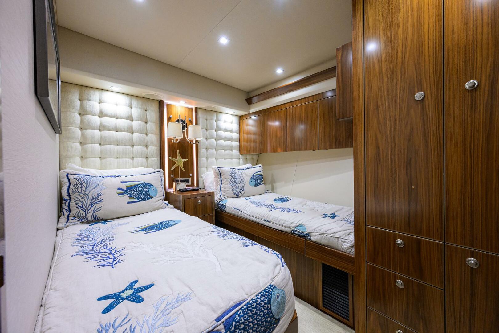Viking-92 Enclosed Bridge 2020-CHINA TIME Jupiter-Florida-United States-Viking 92 CHINA TIME  Forward Port Guest Stateroom-4890153 | Thumbnail
