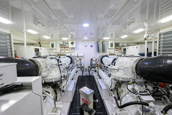 Viking-92 Enclosed Bridge 2020-CHINA TIME Jupiter-Florida-United States-Viking 92 CHINA TIME  Engine Room-4890277