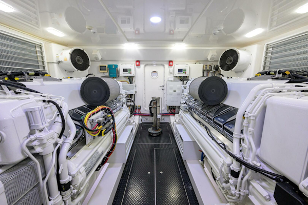 Viking-92 Enclosed Bridge 2020-CHINA TIME Jupiter-Florida-United States-Viking 92 CHINA TIME  Engine Room-4890278