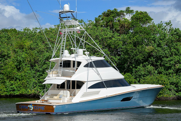 Viking-92 Enclosed Bridge 2020-CHINA TIME Jupiter-Florida-United States-Viking 92 CHINA TIME  Starboard Aft Profile-4890282