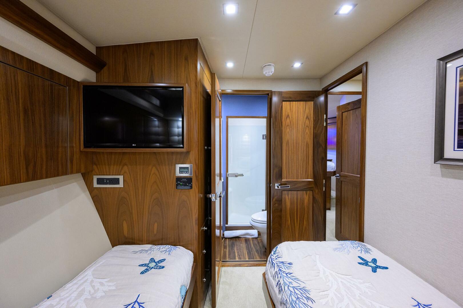 Viking-92 Enclosed Bridge 2020-CHINA TIME Jupiter-Florida-United States-Viking 92 CHINA TIME  Forward Port Guest Stateroom-4890154 | Thumbnail