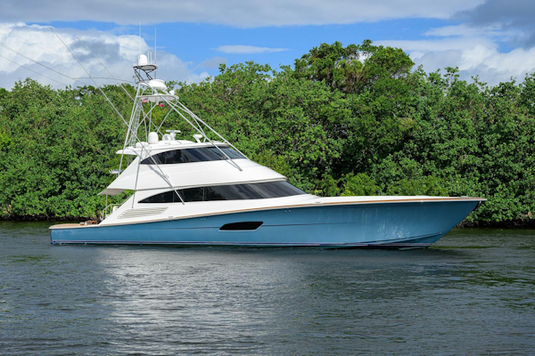 Viking-92 Enclosed Bridge 2020-CHINA TIME Jupiter-Florida-United States-Viking 92 CHINA TIME   Starboard Profile-4890136