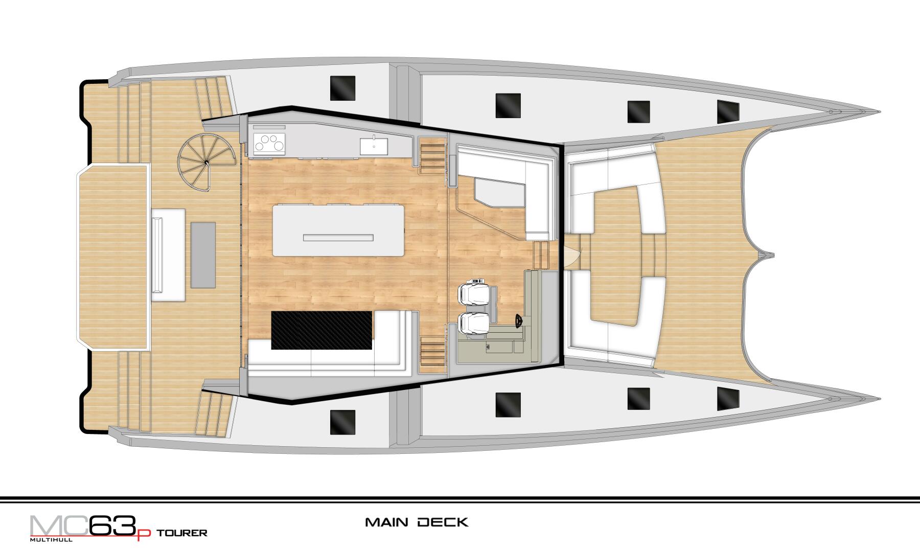 McConaghy Boats-MC63p Tourer 2027 -China-GA Main Deck-4943065 | Thumbnail