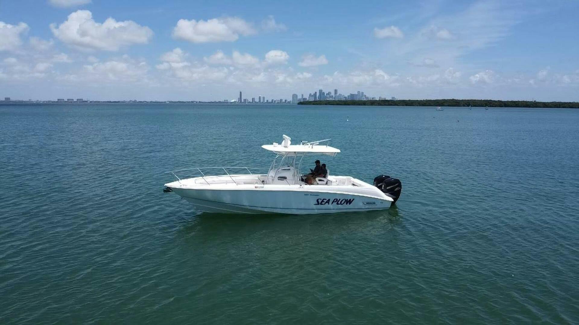 Boston Whaler-320 Outrage 2008 -Stuart-2008 Boston Whaler 320 Outrage boat named Sea Plow on calm waters.-4946988