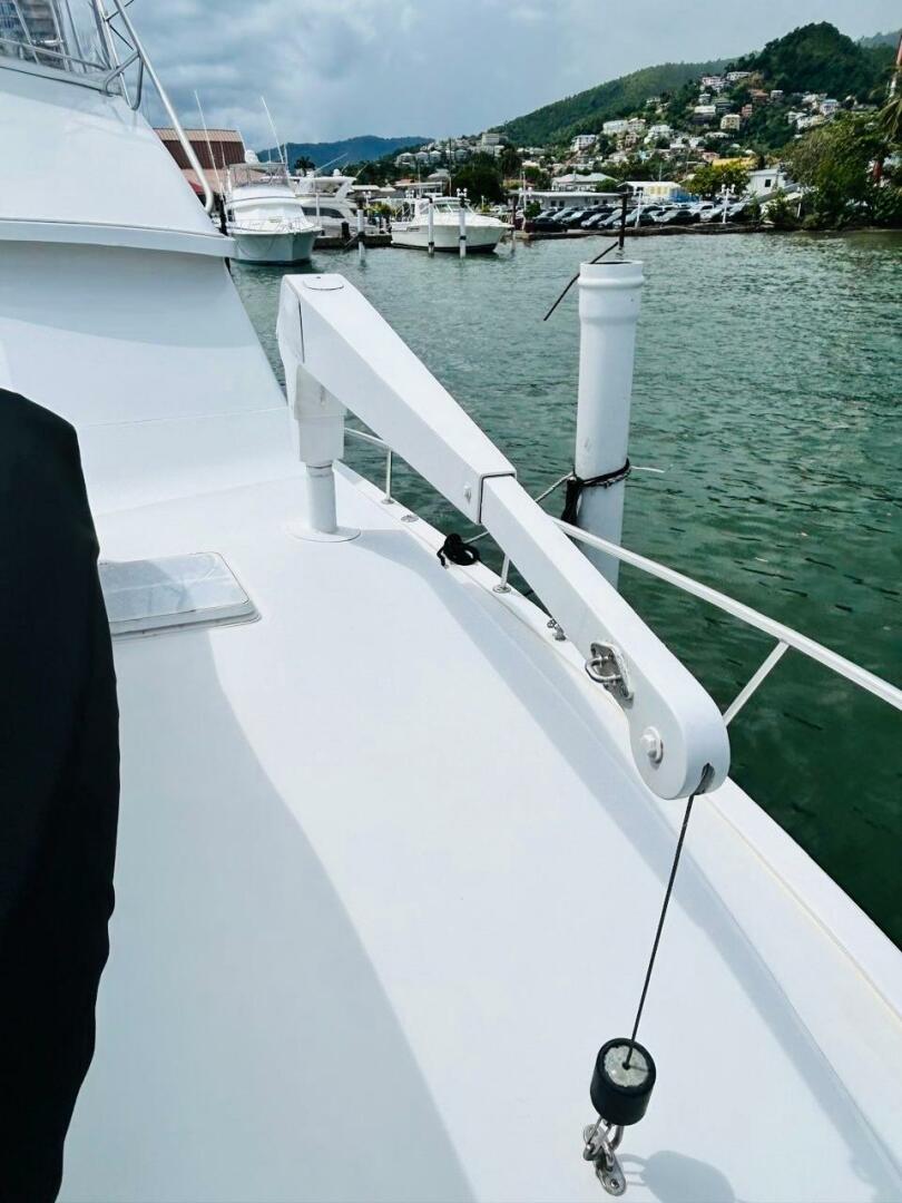 Bertram-54 1988 -Stuart-1988 Bertram 54 yacht deck with scenic marina view.-4947234 | Thumbnail