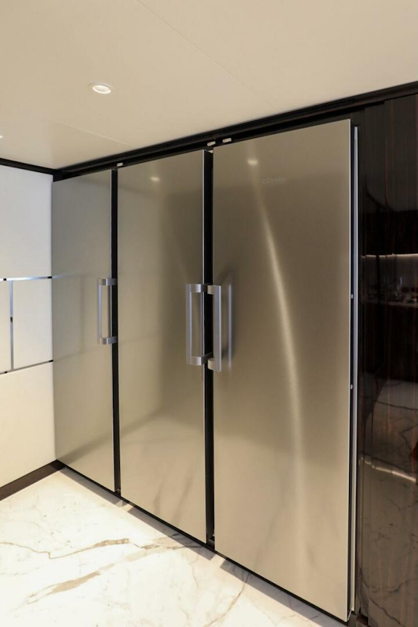 Majesty Yachts-120 2025-Fractional Ownership Available Stuart-Florida-United States-Sleek 2025 Majesty 120 yacht interior with modern stainless steel appliances.-4947544