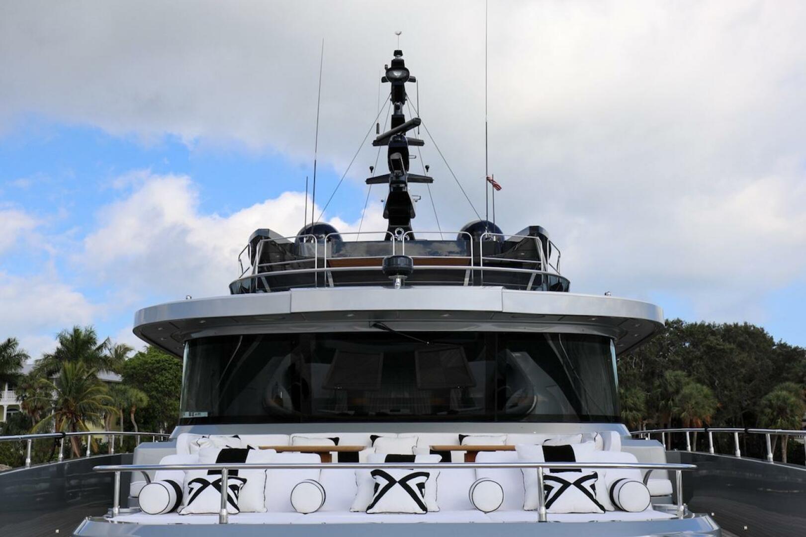 Majesty Yachts-120 2025-Fractional Ownership Available Stuart-Florida-United States-Majesty 120 yacht, 2025 model, front view with luxurious deck seating.-4947525 | Thumbnail