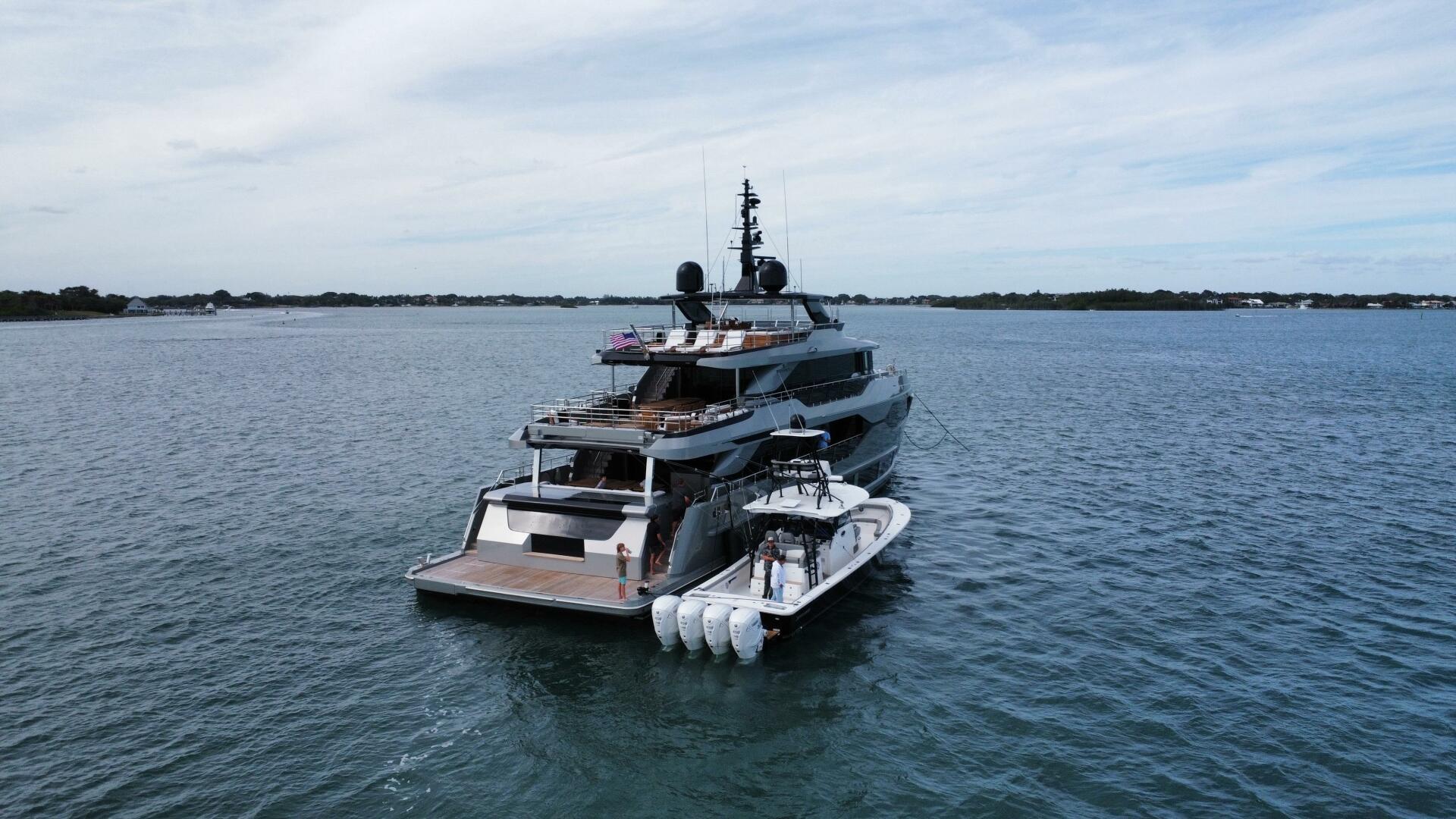 Majesty Yachts-120 2025-Fractional Ownership Available Stuart-Florida-United States-Luxury yacht Majesty 120 (2025) cruising on open water under a clear sky.-5353499 | Thumbnail
