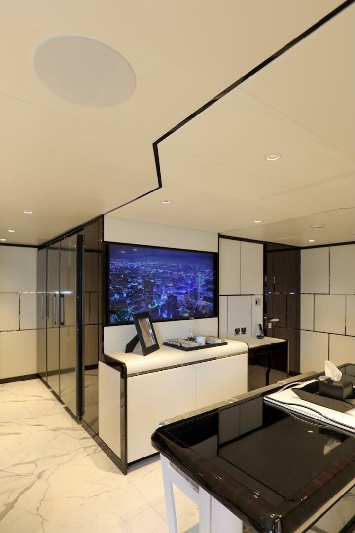 Majesty Yachts-120 2025-Fractional Ownership Available Stuart-Florida-United States-Luxurious interior of 2025 Majesty 120 yacht with modern design and elegant furnishings.-4947546 | Thumbnail