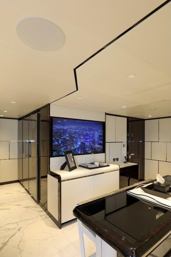 Majesty Yachts-120 2025-Fractional Ownership Available Stuart-Florida-United States-Luxurious interior of 2025 Majesty 120 yacht with modern design and elegant furnishings.-4947546