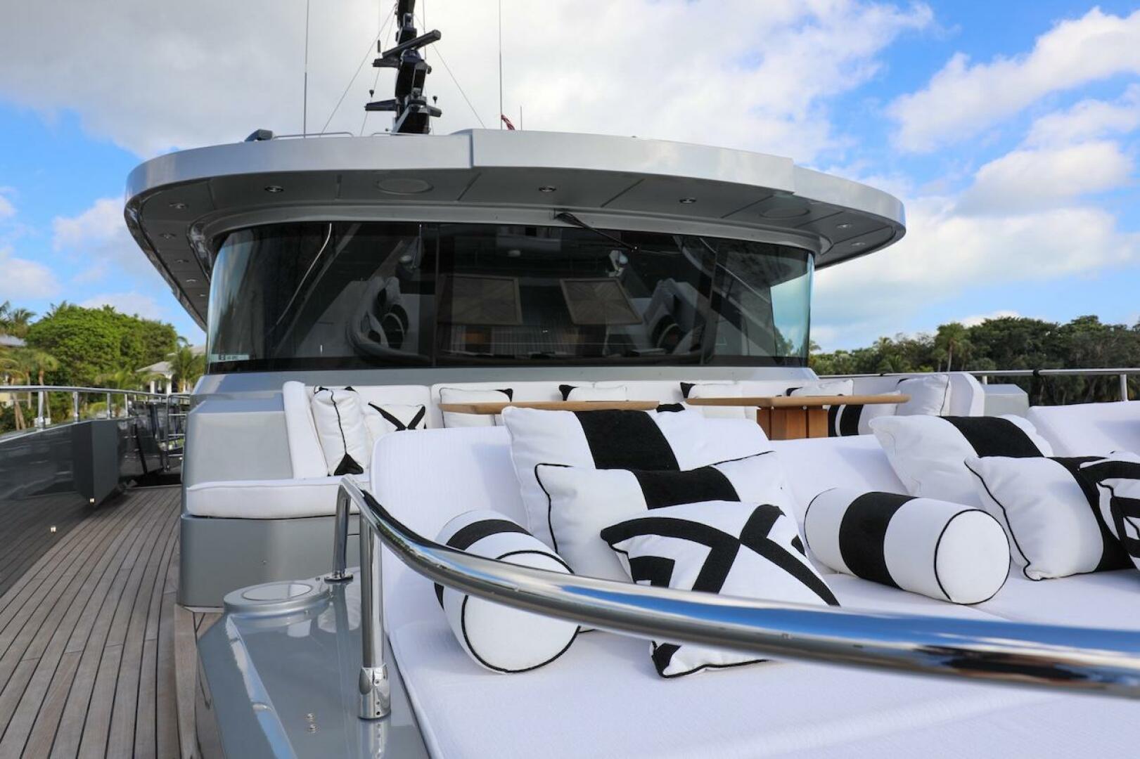 Majesty Yachts-120 2025-Fractional Ownership Available Stuart-Florida-United States-Luxurious 2025 Majesty 120 yacht with elegant deck seating and modern design.-4947527 | Thumbnail
