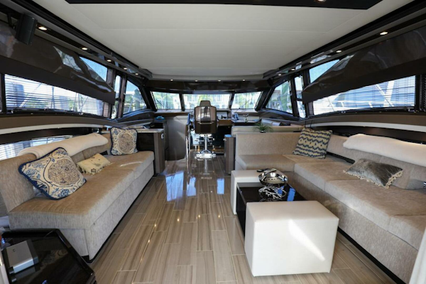 Marquis-660 Sport Yacht 2016 -Stuart-Luxurious interior of 2016 Marquis 660 Sport Yacht with elegant seating and modern decor.-4947612