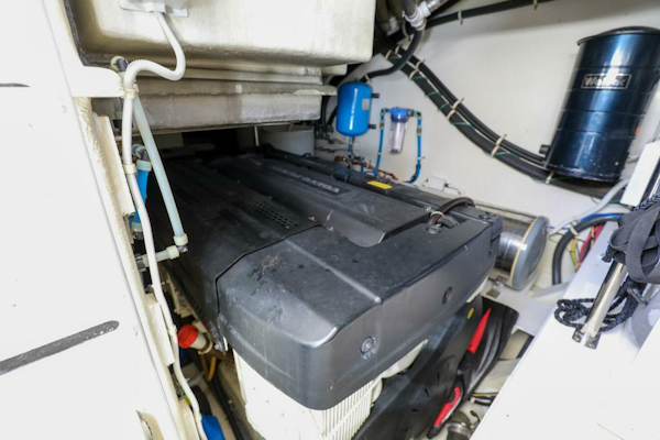 Marquis-660 Sport Yacht 2016 -Stuart-Engine room of 2016 Marquis 660 Sport Yacht, showcasing mechanical components and systems.-4947647
