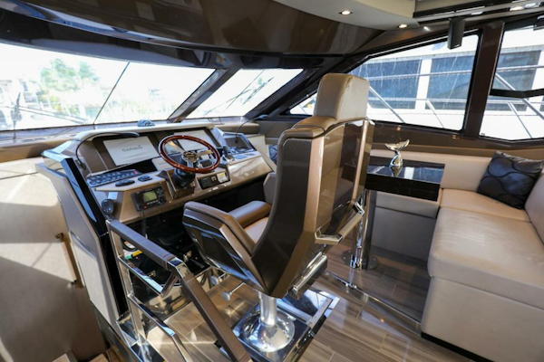Marquis-660 Sport Yacht 2016 -Stuart-Luxurious interior of 2016 Marquis 660 Sport Yacht cockpit with modern controls and seating.-4947615
