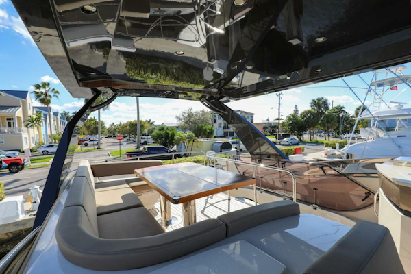 Marquis-660 Sport Yacht 2016 -Stuart-Luxurious 2016 Marquis 660 Sport Yacht with spacious outdoor seating and dining area.-4947624